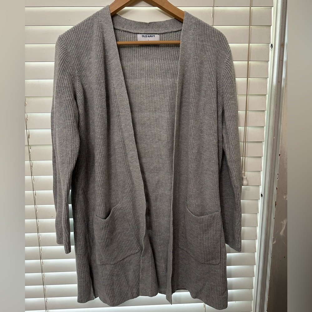 Old Navy Women's Gray Cardigan Sweater